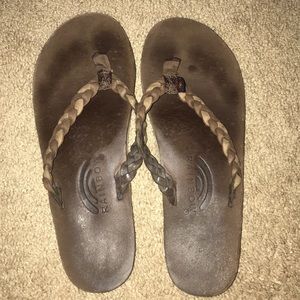 Brown Rainbows sandals!!! Size 7, worn once!